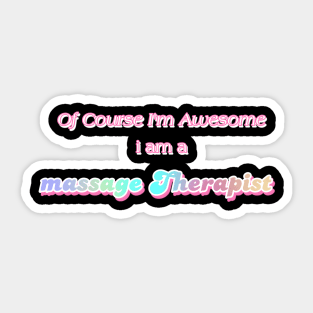 Massage Therapist Sticker